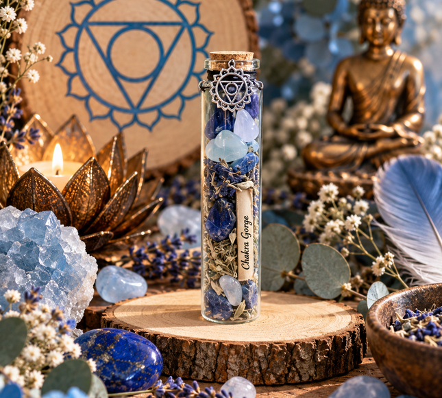 7 Fioles d’Intention Chakras & Pierres Naturelles | Onéotéa