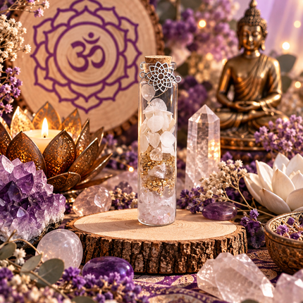 7 Fioles d’Intention Chakras & Pierres Naturelles | Onéotéa