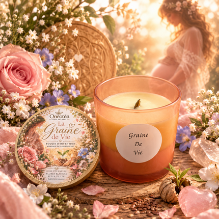 La Graine de Vie | Bougie d’intention | Annonce Grossesse | Onéotéa