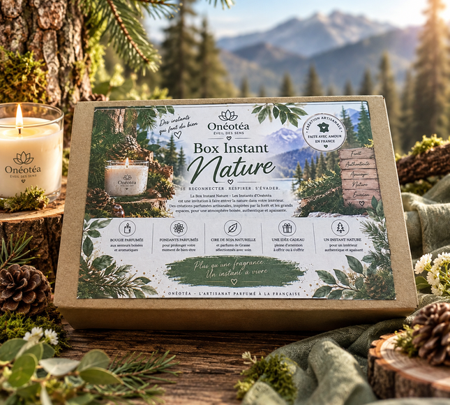 Box Instant Nature – Une escapade parfumée aux notes boisées | Onéotéa