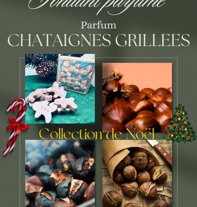 🌰✨ Boîte de Noël – Fondants parfumés Châtaignes Grillées ✨🌰