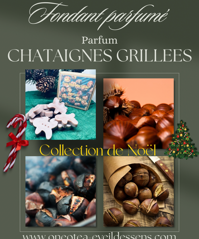 🌰✨ Boîte de Noël – Fondants parfumés Châtaignes Grillées ✨🌰