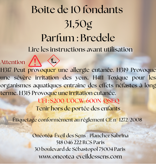 Édition de Noël – Fondants parfumés Bredele