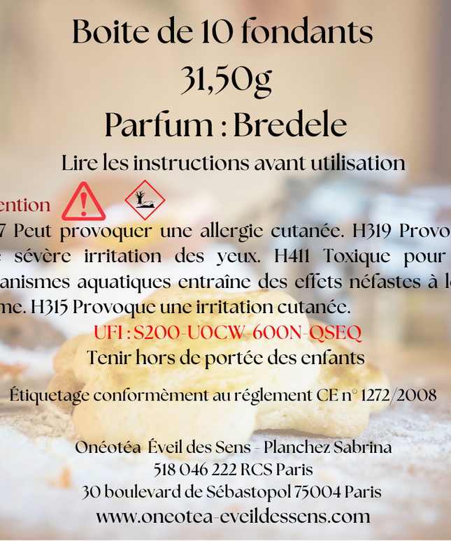 Édition de Noël – Fondants parfumés Bredele