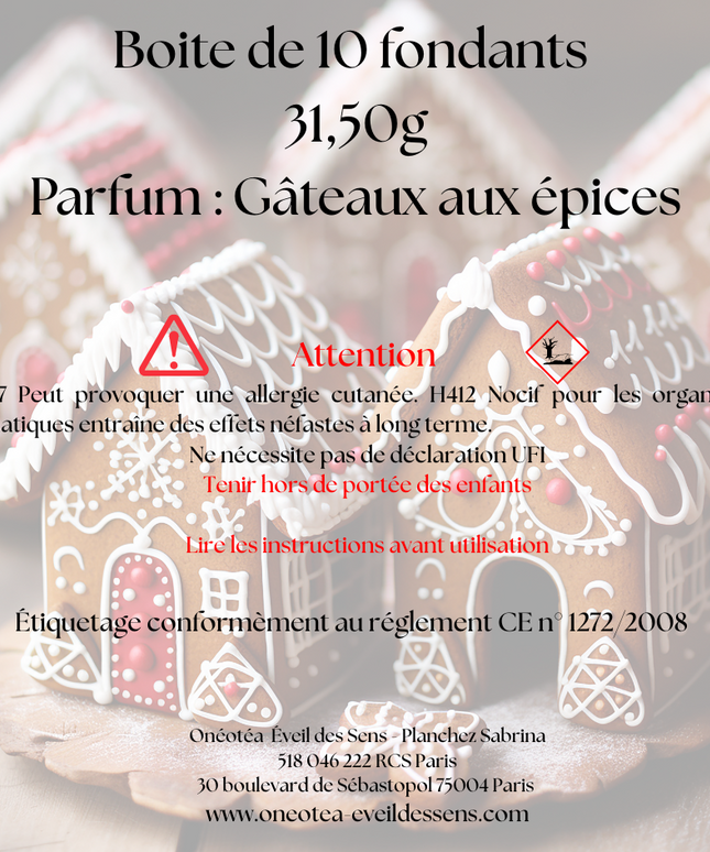 🍯🎄 Edition de Noël – Fondants parfumés Gâteau aux épices 🍯🎄