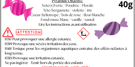 Fondants parfumés Bonbon à la violette - Onéotéa - Éveil des Sens