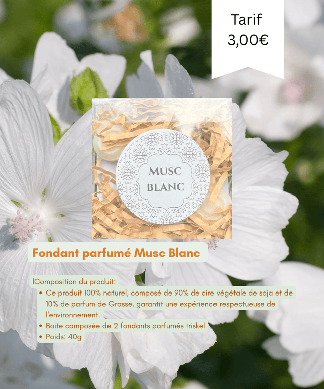 Fondants Parfumés Musc Blanc - Onéotéa - Éveil des Sens