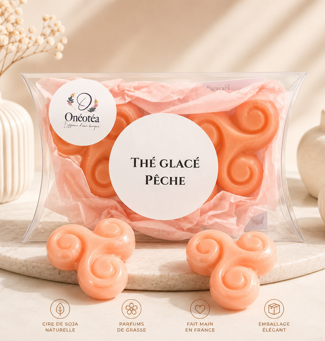 Thé Glacé Pêche 🍑☀️ Fondant parfumé - Vendu par lot de 3