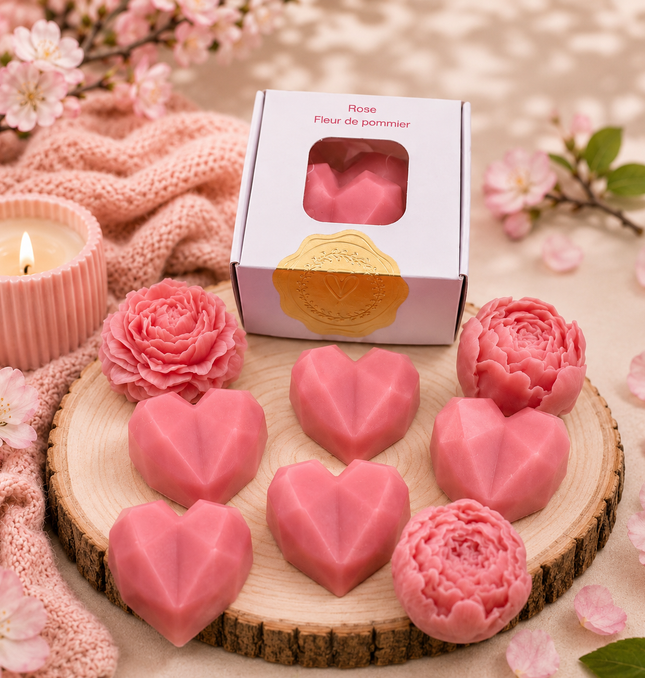 Lot de 2 Fondants • Rose • Fleur de Pommier - Création Onéotéa
