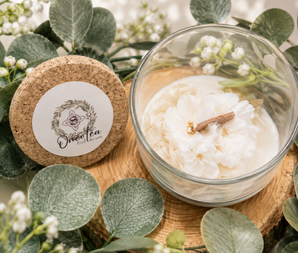 Bougie Musc Blanc • Patchouli | Onéotéa