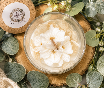 Bougie Musc Blanc • Patchouli | Onéotéa