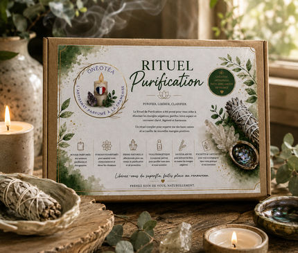 Rituel Purification – Coffret Sauge Blanche & Pierre | Onéotéa