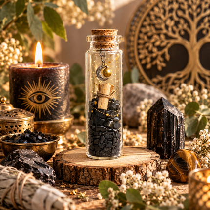 Fiole d’Intention Protection & Pierres Naturelles | Onéotéa