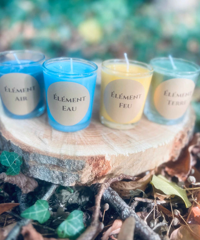 Pack de 4 Bougies – Collection Les 4 Éléments - Edition limitée