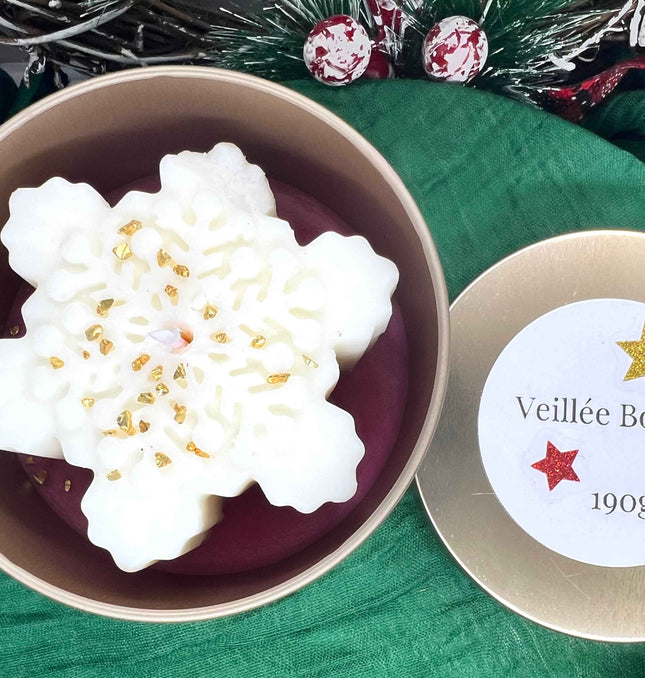 ❄️✨Bougie parfumée de Noël – Veillée Boréale ✨