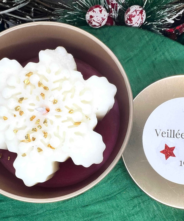 ❄️✨Bougie parfumée de Noël – Veillée Boréale ✨