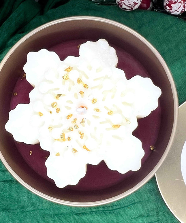 ❄️✨Bougie parfumée de Noël – Veillée Boréale ✨