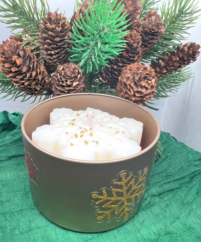 ❄️✨Bougie parfumée de Noël – Veillée Boréale ✨