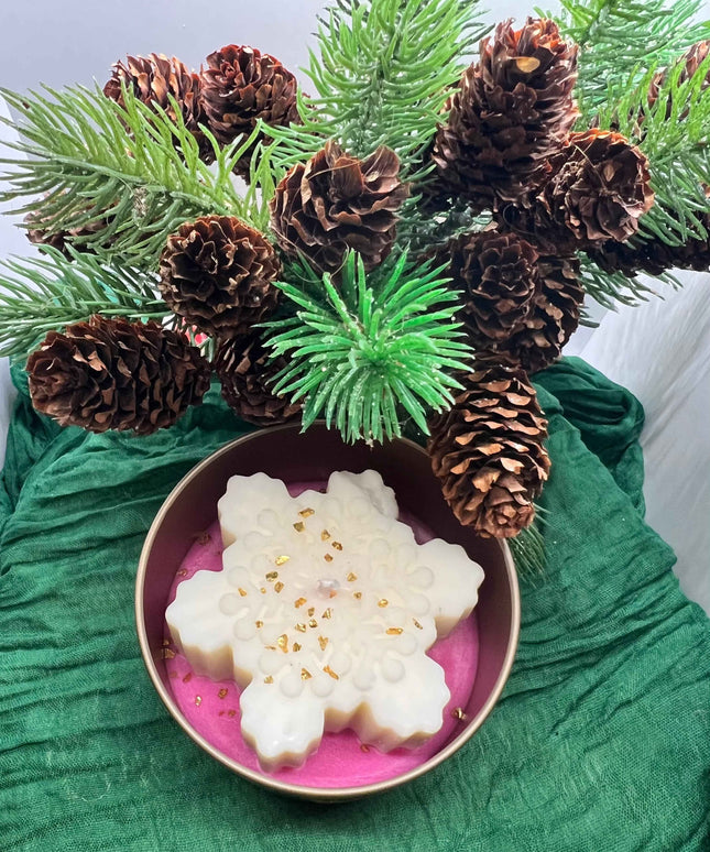 ❄️✨Bougie parfumée de Noël – Veillée Boréale ✨