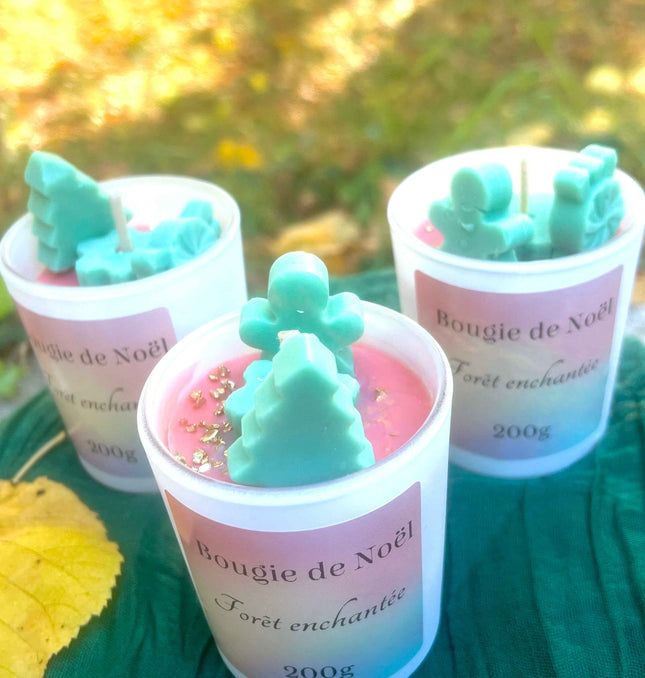 ✨ Édition de Noël - Bougie parfumée Forêt Enchantée ✨