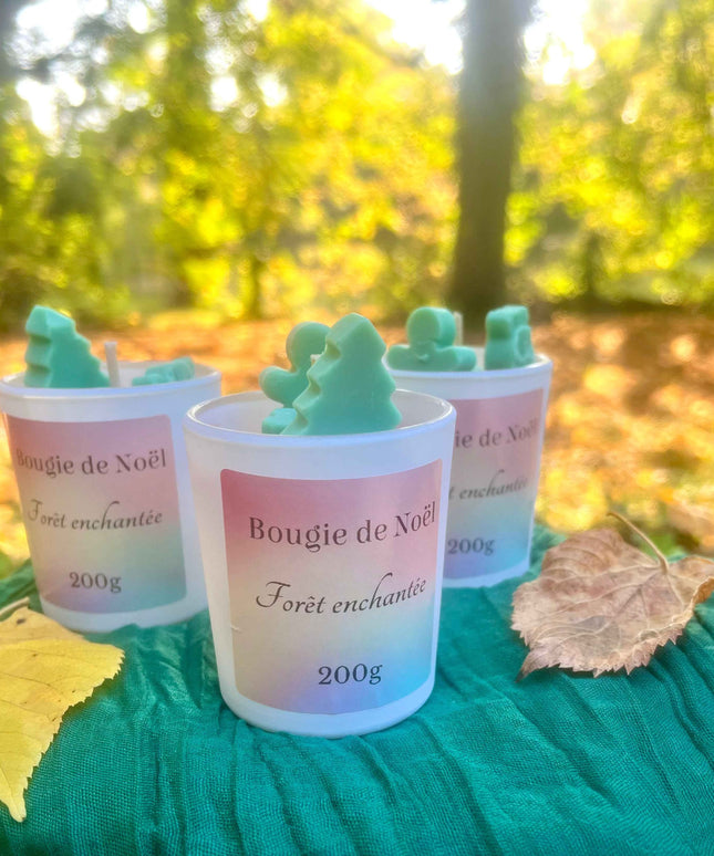 ✨ Édition de Noël - Bougie parfumée Forêt Enchantée ✨