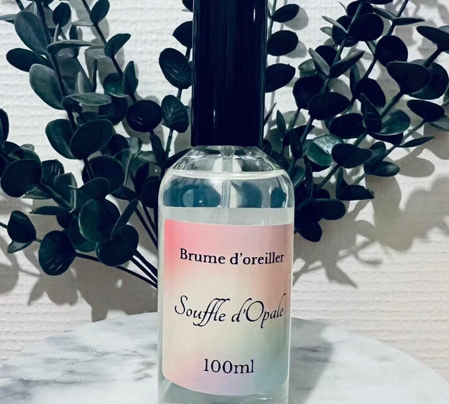 Brume d’oreiller Souffle d’Opale parfum Musc Flocon ambiance cocooning
