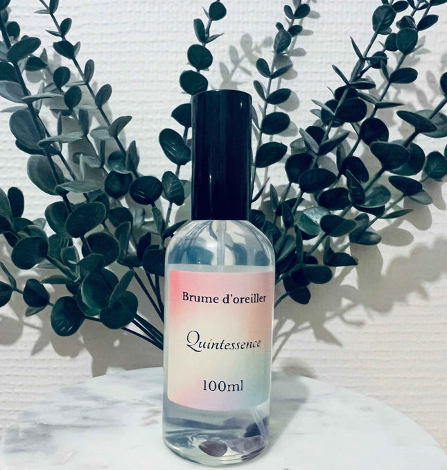 🌿 Brume d'oreiller Quintessence –  Fleur d'oranger & Pierres d'améthyste