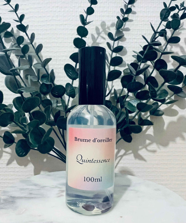 🌿 Brume d'oreiller Quintessence –  Fleur d'oranger & Pierres d'améthyste