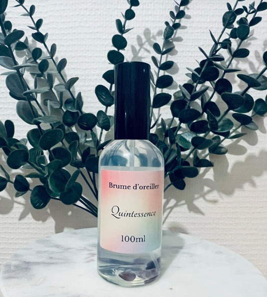🌿 Quintessence – Fleur d’Oranger ✨Brume d'oreiller avec Pierres d'améthyste