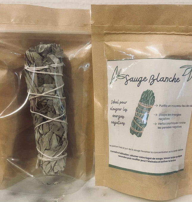 🕊️ Fagot de Sauge Blanche 100% Naturelle