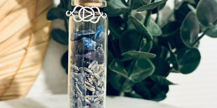 Fiole Chakra du Troisième Œil Ajna - Symbole de l'Intuition et de la Mémoire