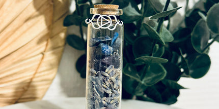 Fiole Chakra du Troisième Œil Ajna - Symbole de l'Intuition et de la Mémoire