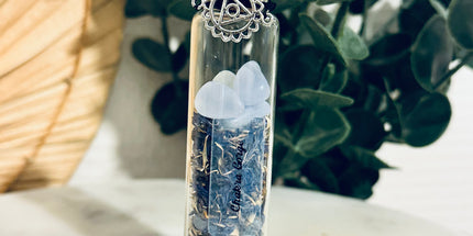 Fiole Chakra Gorge Vishuddha - Éveillez votre voix et exprimez-vous avec énergie