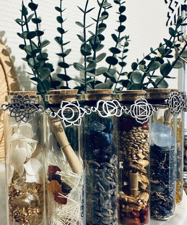 Fioles des Sept Chakras – Équilibrage Énergétique et Bien-être