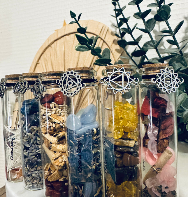 Fioles des Sept Chakras – Équilibrage Énergétique et Bien-être