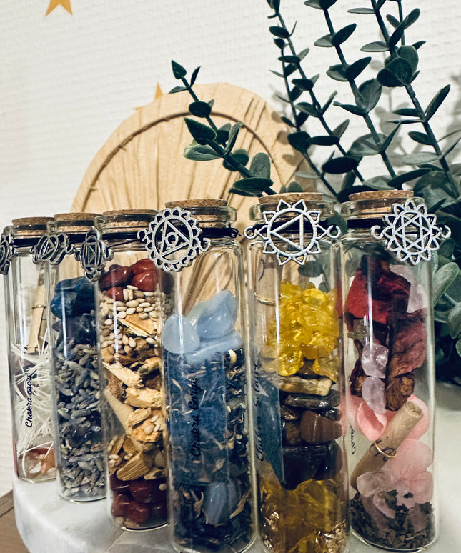 Fioles des Sept Chakras – Équilibrage Énergétique et Bien-être