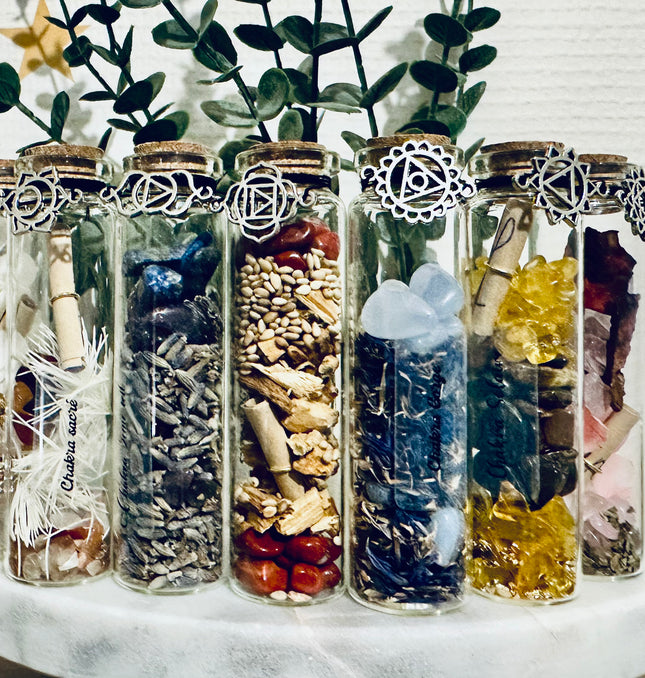 Fioles des Sept Chakras – Équilibrage Énergétique et Bien-être