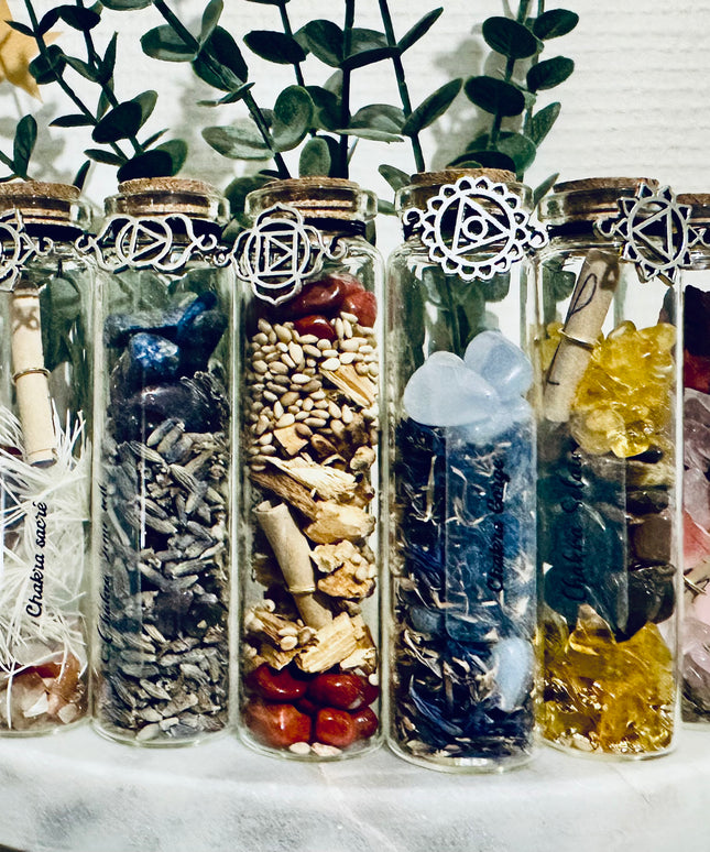 Fioles des Sept Chakras – Équilibrage Énergétique et Bien-être