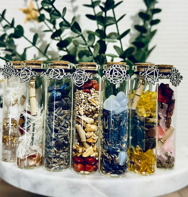 Fioles des Sept Chakras – Équilibrage Énergétique et Bien-être