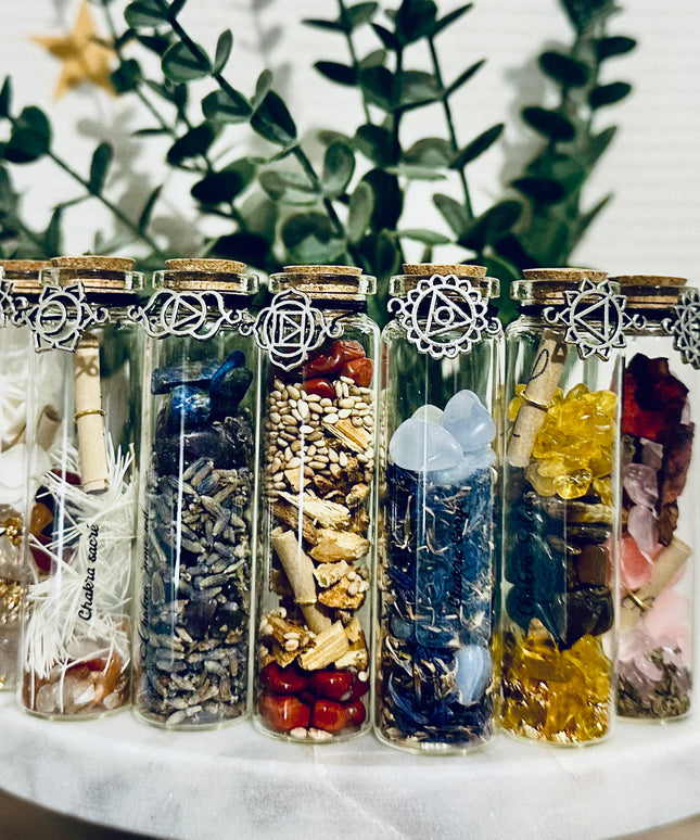 Fioles des Sept Chakras – Équilibrage Énergétique et Bien-être