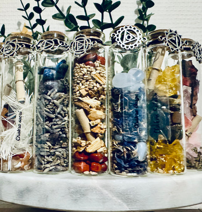 Fioles des Sept Chakras – Équilibrage Énergétique et Bien-être