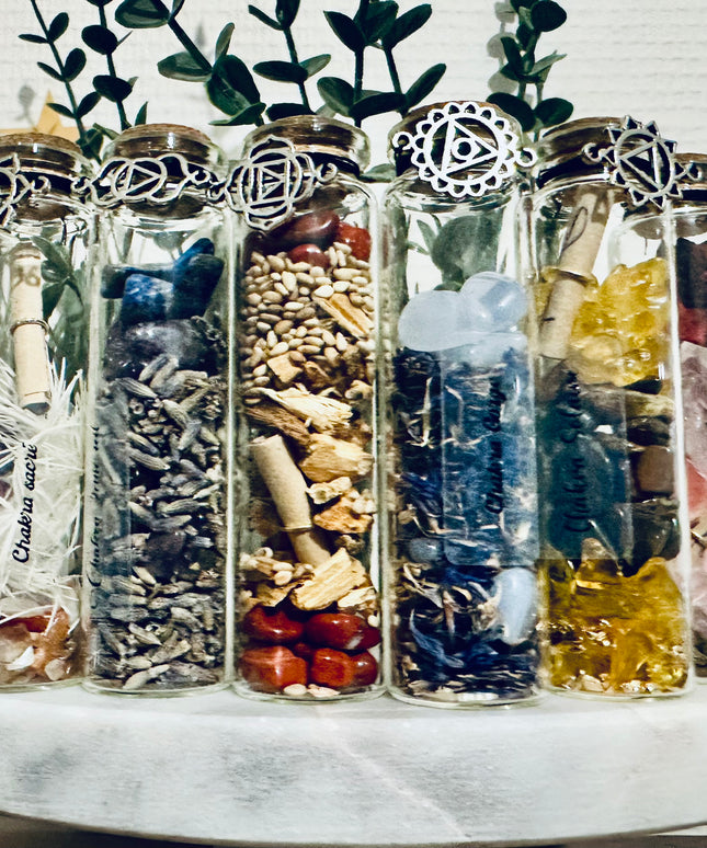 Fioles des Sept Chakras – Équilibrage Énergétique et Bien-être