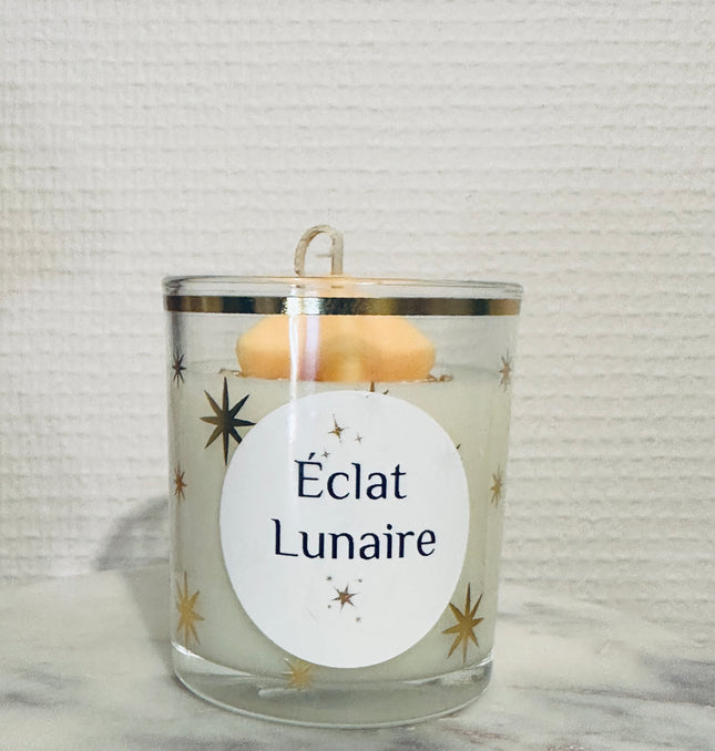 🕯️ Bougie Parfumée Éclat Lunaire - Notes fruitée, Florales, Ambrées