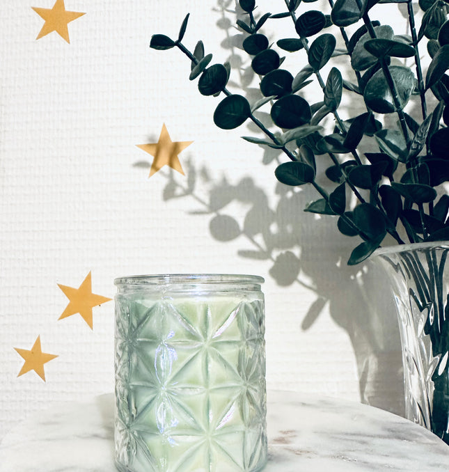 🕯️ Bougie Parfumée Interstellaire - Musc blanc & Pierre de Lune