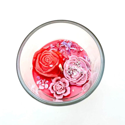 Bougie Ode au Féminin Sacré parfumée à la rose pour méditation et reconnexion