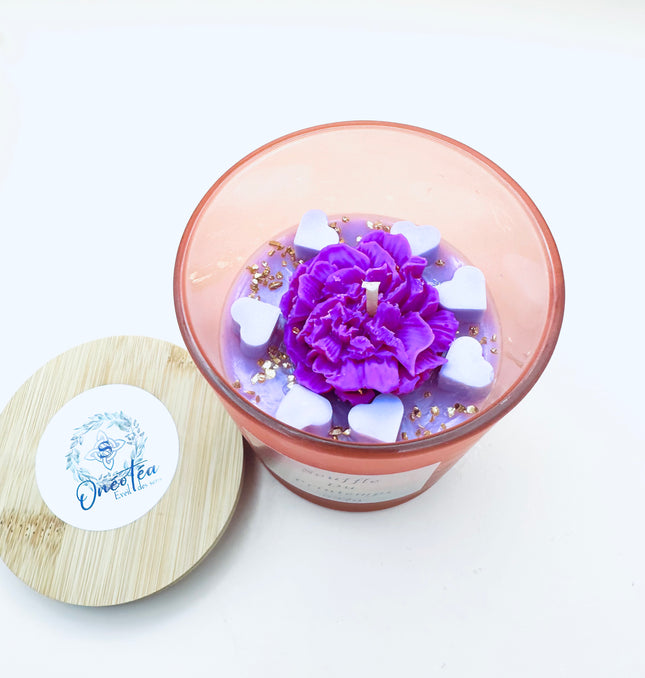 Souffle du Printemps  🌸 Fleur de Lin, Magnolia , Hibiscus🕯️Bougie Parfumée