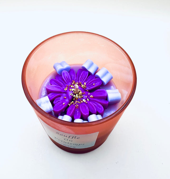 Souffle du Printemps  🌸 Fleur de Lin, Magnolia , Hibiscus🕯️Bougie Parfumée