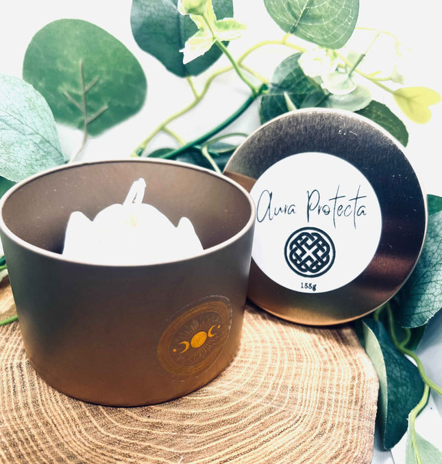 Bougie parfumée Aura Protecta - Énergie de Protection et Purification