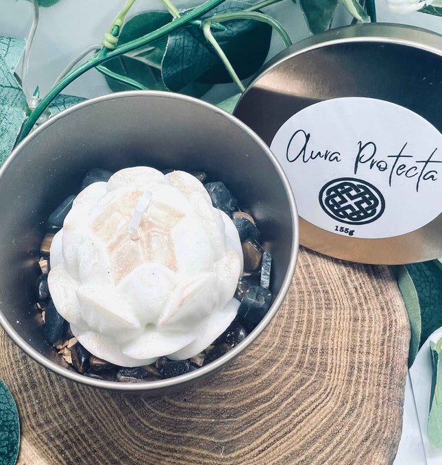 Bougie parfumée Aura Protecta - Énergie de Protection et Purification