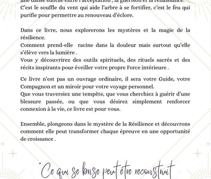 Couverture du livre L'Écrin de La Résilience de Sabrina Planchez pour le développement personnel